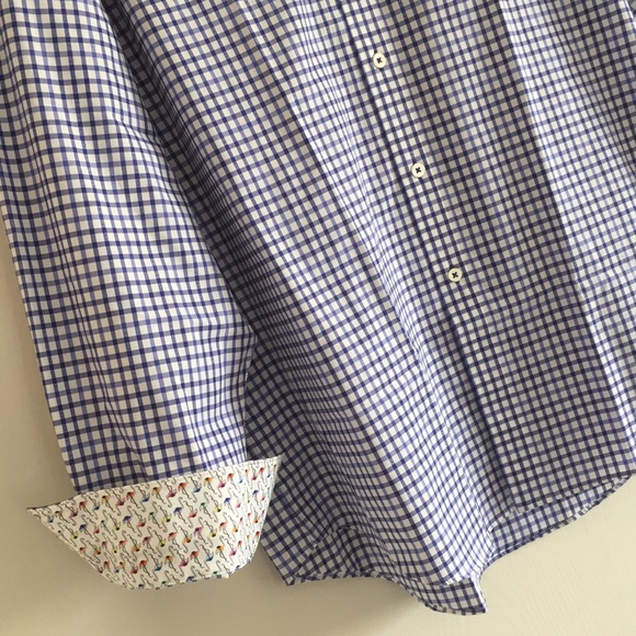 Bugatchi Other - Check print classic fit shirt